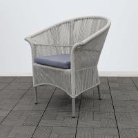 Кресло обеденное СЕЛИГЕР жгут 2058 с подушкой 14808 каркас 9006