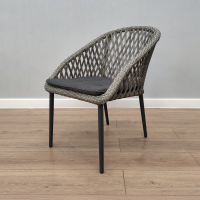 Кресло ЭММА серый/антрацит с подушкой Кресло ЭММА серый/антрацит с подушкой