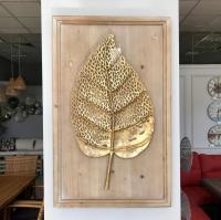 81001 Настенный декор дерево и золотой лист А
