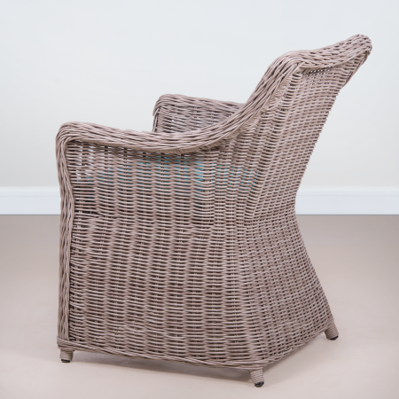 ПЛЕТЕНОЕ КРЕСЛО КОРФУ ОБЕДЕННОЕ С ПОДУШКОЙ жгут 9677