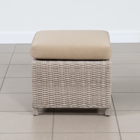 Плетеный пуф с подушкой жгут 9677