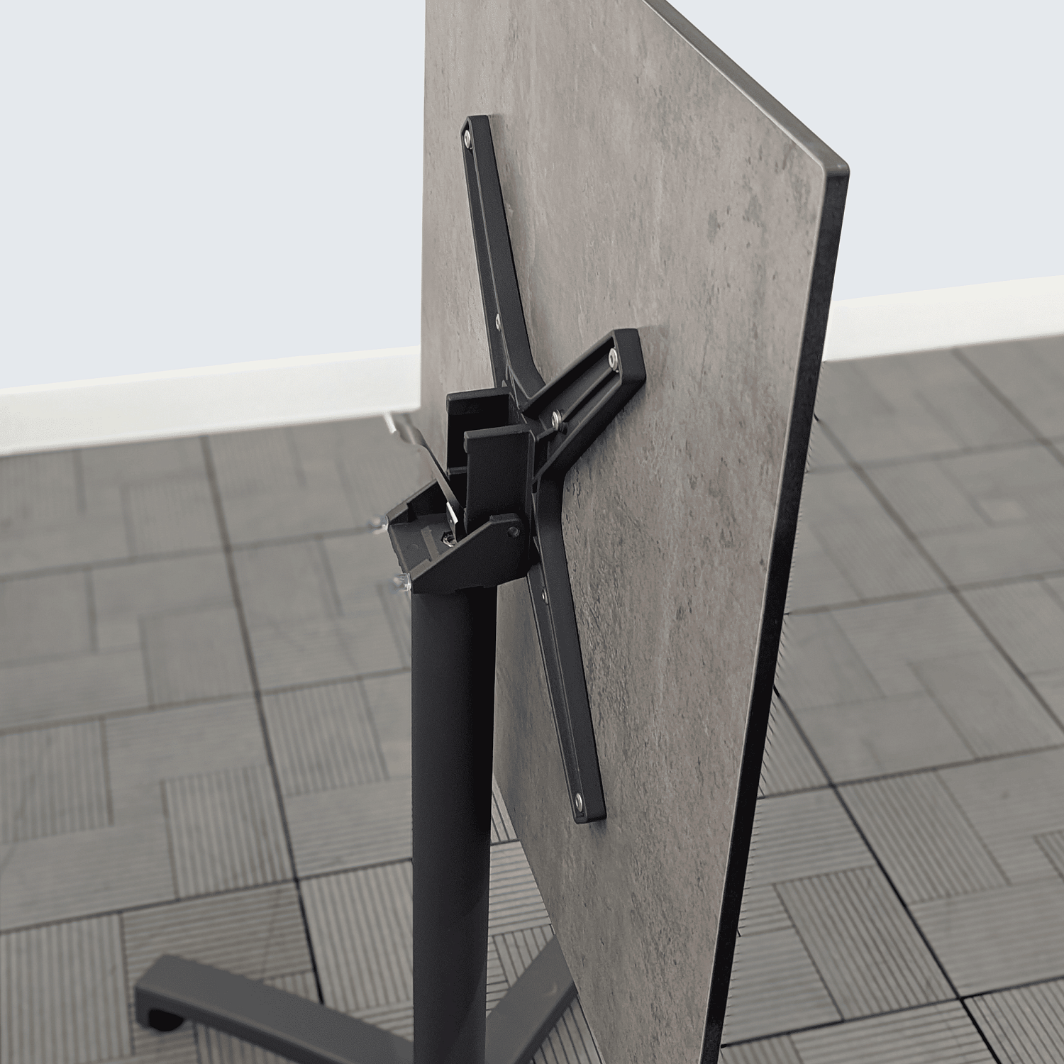 Столик кофейный AKSU каркас антрацит 70х70х72