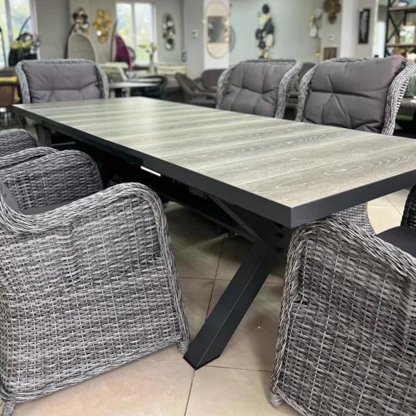 Комплект Валенсия с НЕраздвижным столом из керамогранита