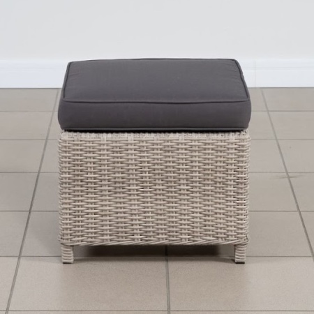 Плетеный пуф с подушкой жгут 9677