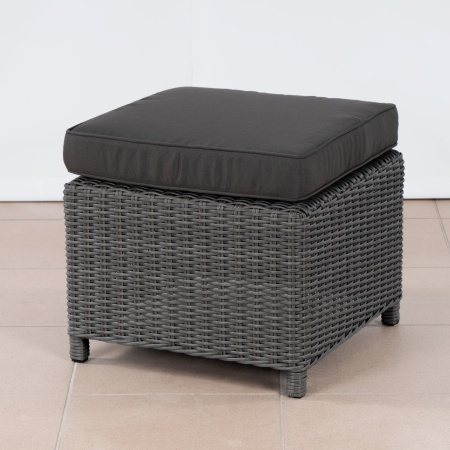 Плетеный пуф с подушкой жгут 7425