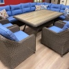 Комплект плетеной мебели Рио-Гранде (комплектация угл. диван, стол 186 см и 4 кресла)