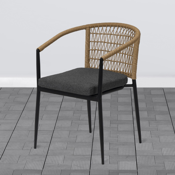 Кресло ФЛОРЕНС W жгут 32807 каркас 9005 муар