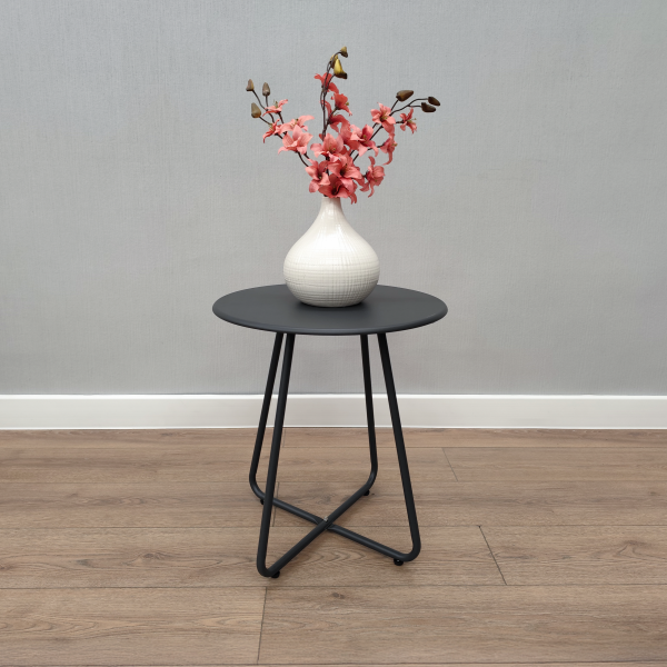 Стол кофейный Sanremo  D-450 антрацит Стол кофейный Sanremo  D-450 антрацит