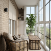 Комплект мебели Портофино, моренная лиственница 