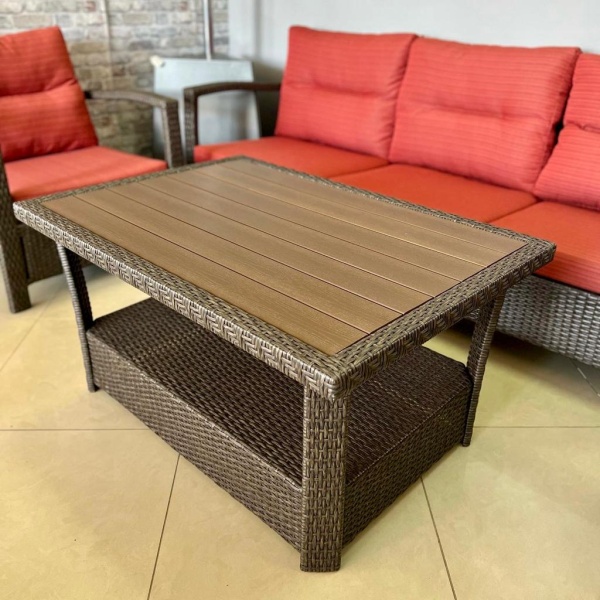 Комплект плетеной мебели ВЕНЕЦИЯ (комплектация: 3х-местный диван, 2 кресла, стол) Комплект плетеной мебели ВЕНЕЦИЯ (комплектация: 3х-местный диван, 2 кресла, стол)