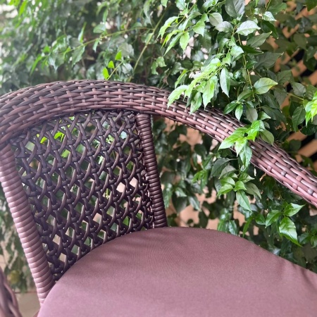 Комплект мебели Dagni с овальным столом шоколад Комплект мебели Dagni с овальным столом шоколад