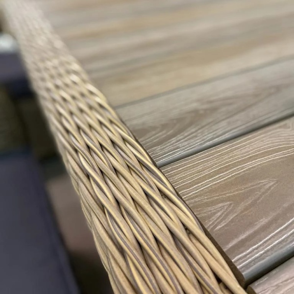 Комплект плетеной мебели Рио-Гранде (комплектация: угл. диван, стол 186 см, 2 кресла, 2 пуфа) Комплект плетеной мебели Рио-Гранде (комплектация: угл. диван, стол 186 см, 2 кресла, 2 пуфа)