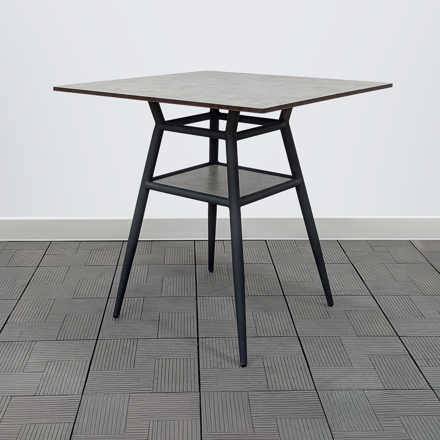 РИЦА-2 Стол 650*650 арт.Северный камень 7016муар