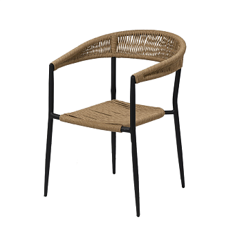 Кресло МАЙЯ жгут 32807 каркас белый/черный