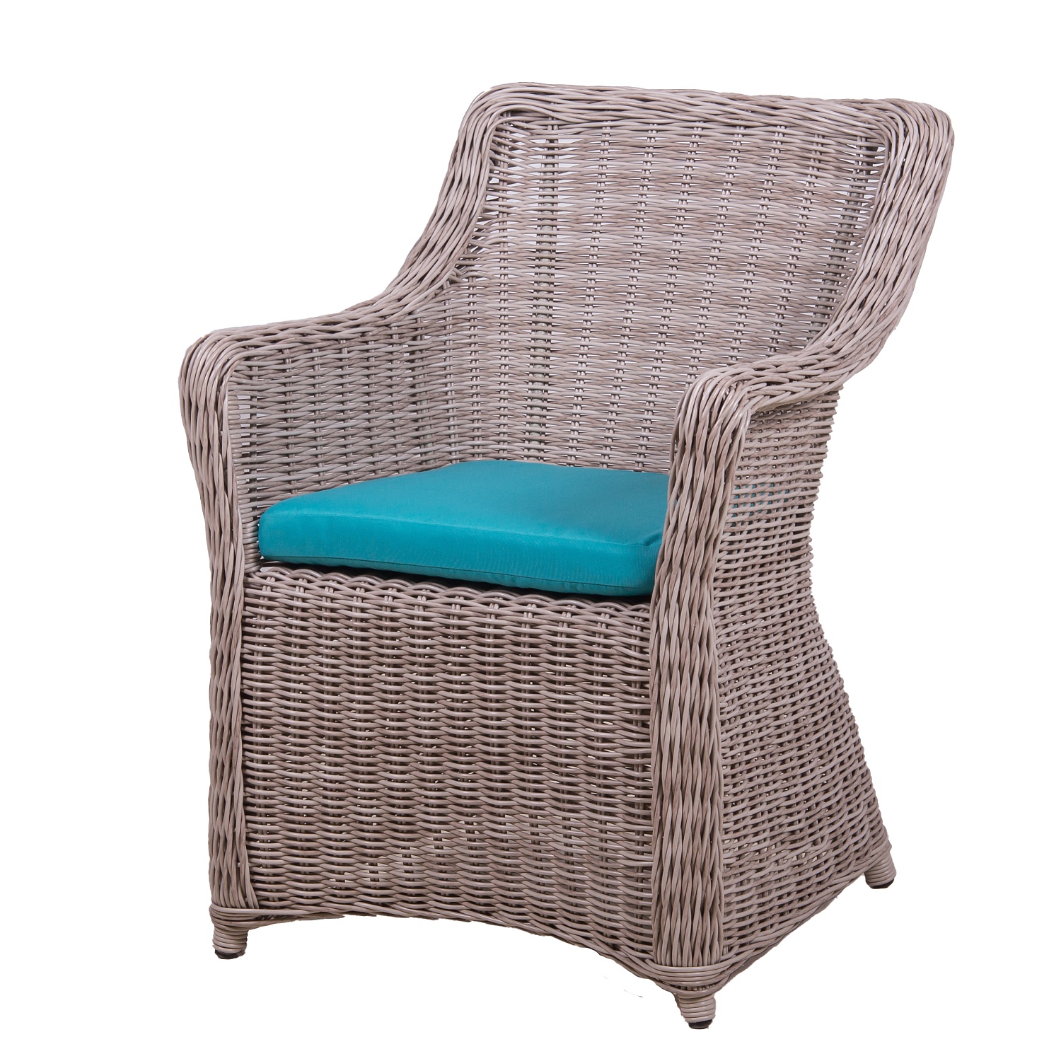 ПЛЕТЕНОЕ КРЕСЛО КОРФУ ОБЕДЕННОЕ С ПОДУШКОЙ