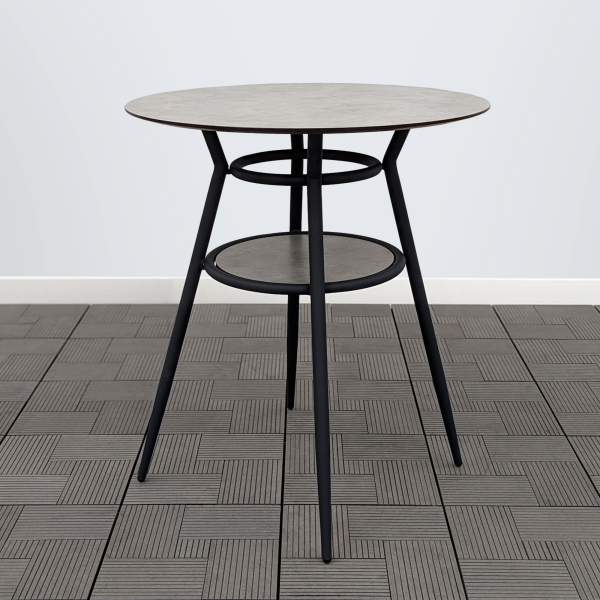 Стол РИЦА-2 D-65 HPL северный камень каркас 7016