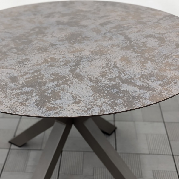 Стол ЛАДОГА D-110 HPL булат каркас 6818