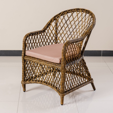 Кресло Уэльс ажурное плетение мореная лиственница