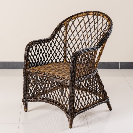 Кресло Уэльс ажурное плетение дуб
