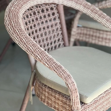 Комплект плетеной мебели Dagni на 8 персон со столом 160 см без подушек кап Комплект плетеной мебели Dagni на 8 персон со столом 160 см без подушек кап