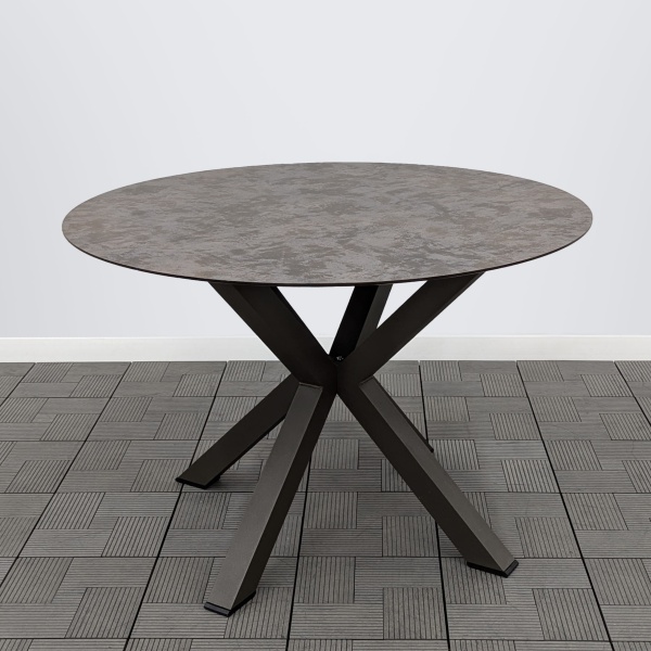 Стол ЛАДОГА D-110 HPL булат каркас 6818