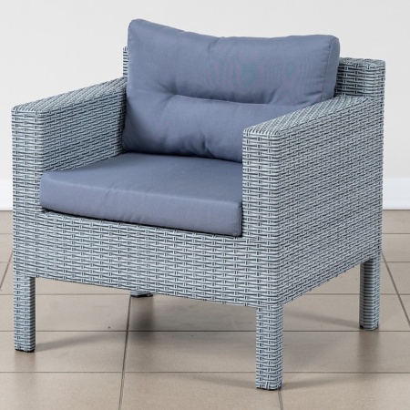 ПЛЕТЕНОЕ КРЕСЛО РОДОС С ПОДУШКАМИ жгут 8486