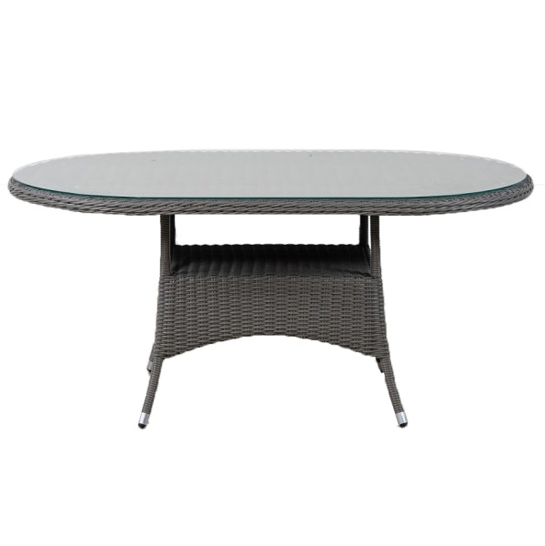 СТОЛ ПЛЕТЕНЫЙ КРИТ ОВАЛЬНЫЙ СО СТЕКЛОМ 170Х100 СМ 7425 СТОЛ ПЛЕТЕНЫЙ КРИТ ОВАЛЬНЫЙ СО СТЕКЛОМ 170Х100 СМ 7425