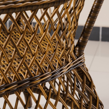 Кресло Уэльс ажурное плетение мореная лиственница