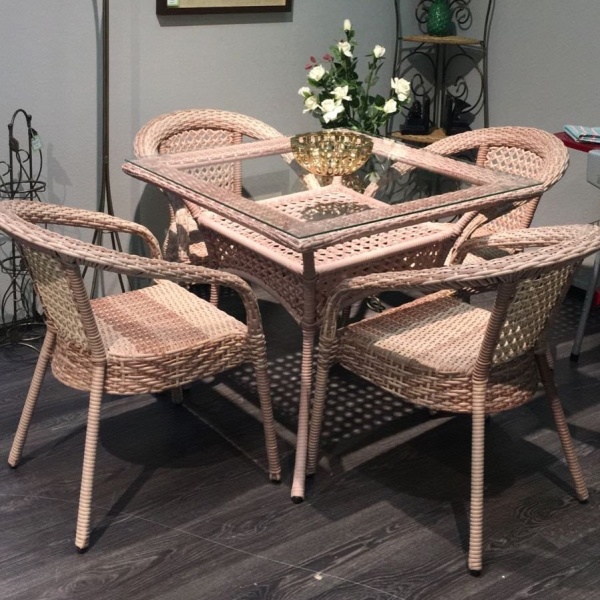 Комплект плетеной мебели Dagni капучино Комплект плетеной мебели Dagni капучино