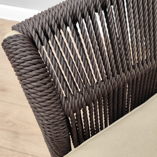 Кресло СЕЛИГЕР лаунж жгут 2088 каркас GX056 с подушкой ткань 09306