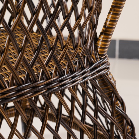 Кресло Уэльс ажурное плетение дуб