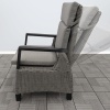 Кресло обеденное ЛИАНА с системой реклайн серое