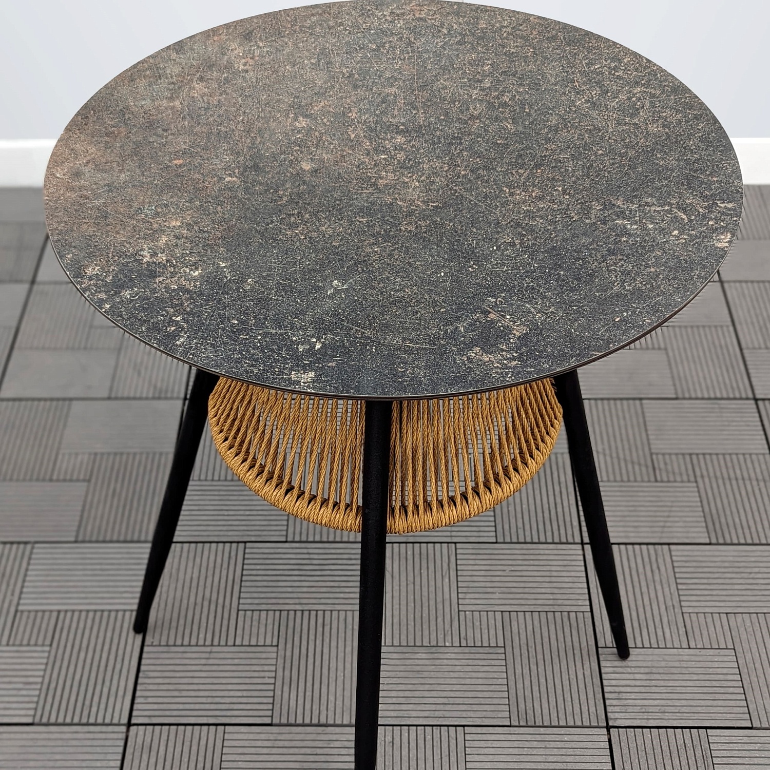 Стол РИЦА D- 65 HPL верона жгут 32807 каркас 9005