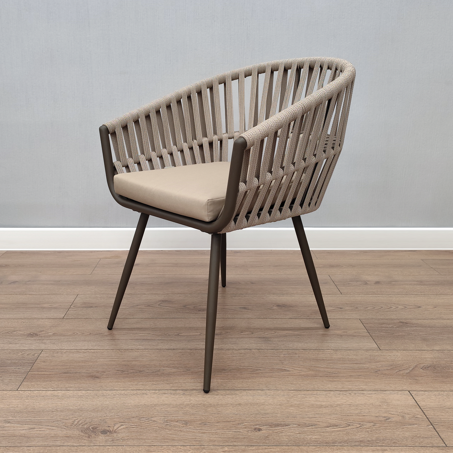 Кресло РИЦА лайн роуп CHP6-03 каркас 6818 муар с подушкой ткань 09306