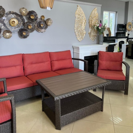 Комплект плетеной мебели ВЕНЕЦИЯ (комплектация: 3х-местный диван, 2 кресла, стол)