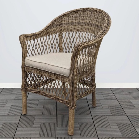 Комплект мебели Madison обеденный (4 кресла, стол 165х90) коричневый Комплект мебели Madison обеденный (4 кресла, стол 165х90) коричневый