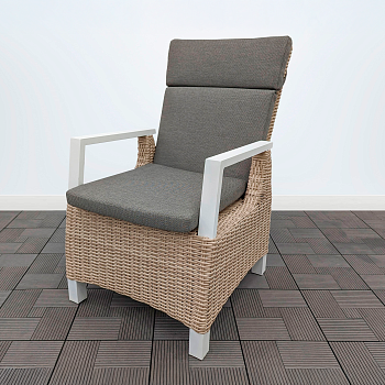 Кресло обеденное ЛИАНА с системой реклайн бежевое