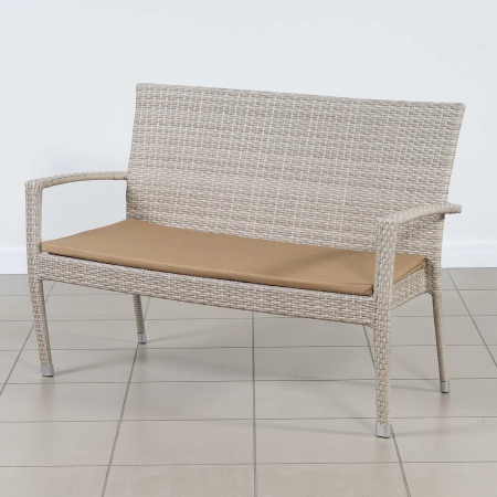 Композиция плетеной мебели БАЛИ/КРИТ (стол, 4 кресла и лавка) 9677