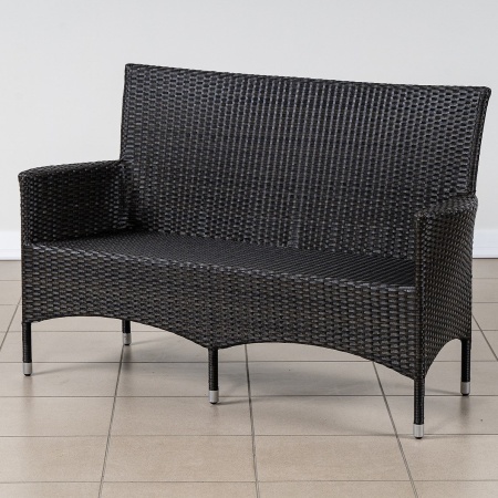 ПЛЕТЕНАЯ ЛАВКА 2-Х МЕСТНАЯ КИПР С ПОДУШКОЙ жгут 30834 ПЛЕТЕНАЯ ЛАВКА 2-Х МЕСТНАЯ КИПР С ПОДУШКОЙ жгут 30834