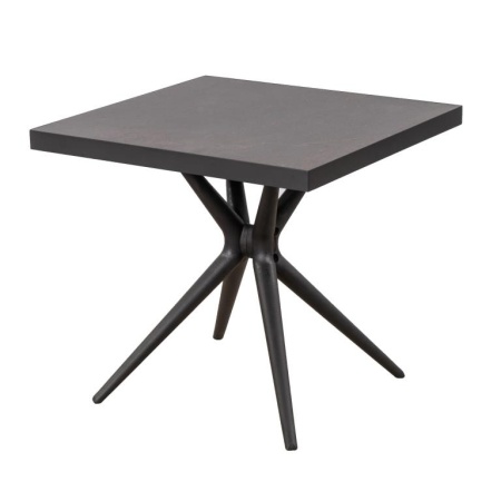 Стол ЭЛЬБРУС 80х80х75/ керамогранит черный Стол ЭЛЬБРУС 80х80х75/ керамогранит черный