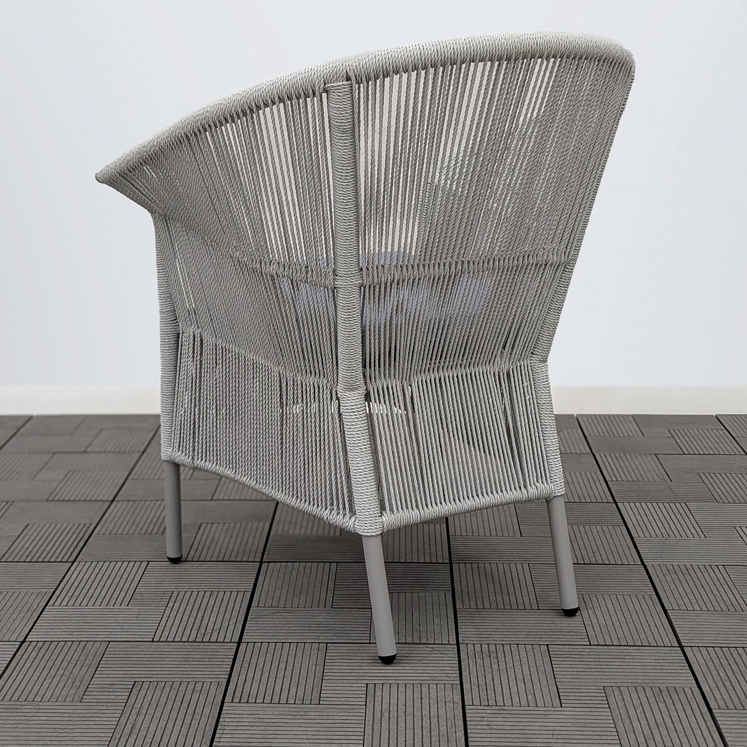 Кресло обеденное СЕЛИГЕР жгут 2058 с подушкой 14808 каркас 9006