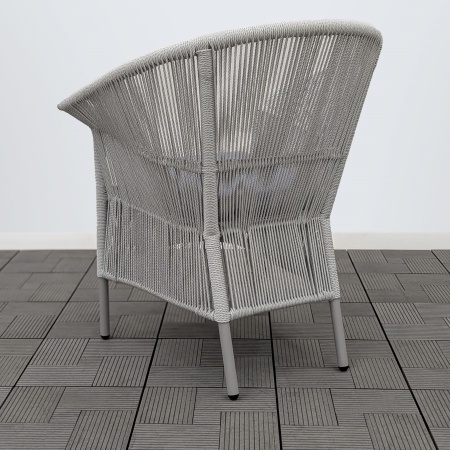 Кресло обеденное СЕЛИГЕР жгут 2058 с подушкой 14808 каркас 9006