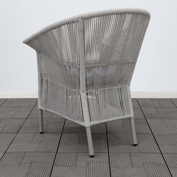 Кресло обеденное СЕЛИГЕР жгут 2058 с подушкой 14808 каркас 9006