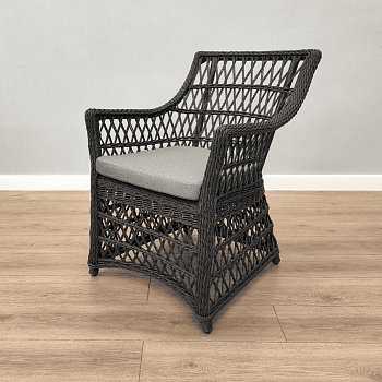 Кресло Сардиния обеденное жгут 8876 с подушками ткань 603.804