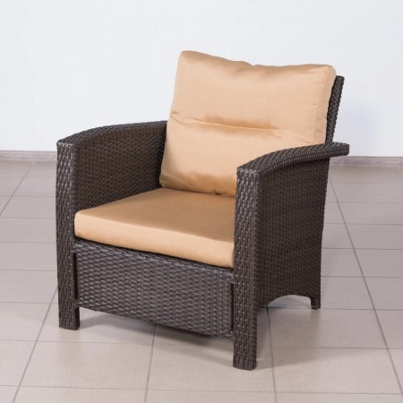 Комплект плетеной мебели ВЕНЕЦИЯ жгут 7462/7425 с подушками Комплект плетеной мебели ВЕНЕЦИЯ жгут 7462/7425 с подушками