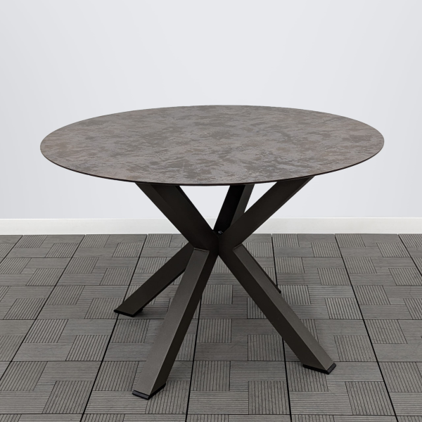 Стол ЛАДОГА D-110 HPL булат каркас 6818