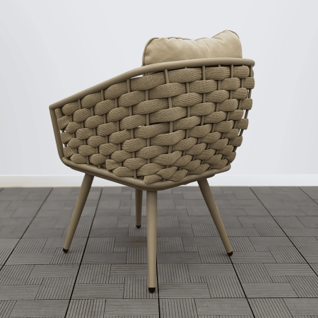 Кресло КАРЕЛИЯ роуп 45-14 каркас Gx056 с подушками ткань 13809