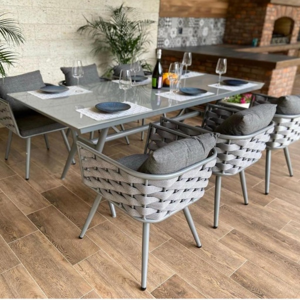 Комплект мебели Berlin (стол обеденный+6 кресел) Комплект мебели Berlin (стол обеденный+6 кресел)