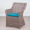 ПЛЕТЕНОЕ КРЕСЛО КОРФУ ОБЕДЕННОЕ С ПОДУШКОЙ жгут 9677