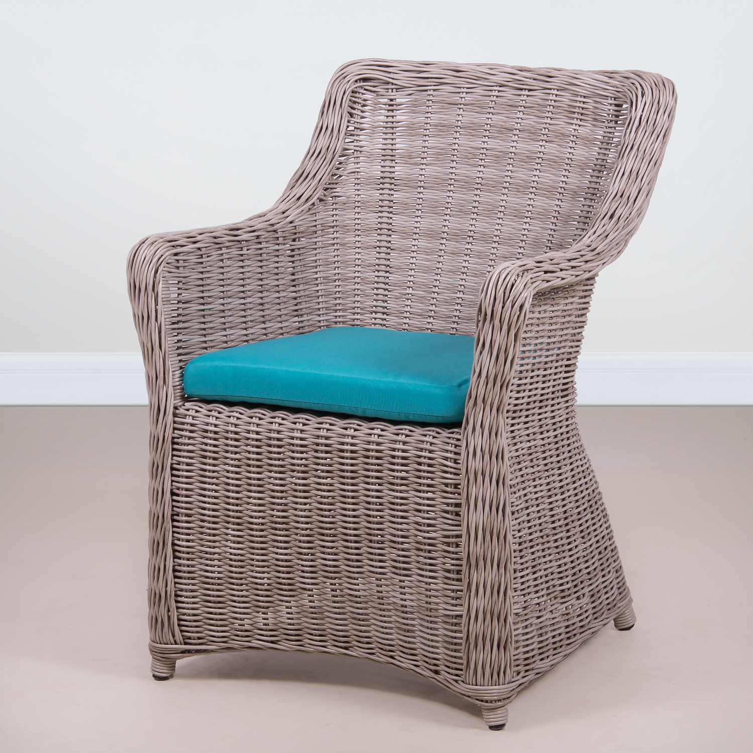 ПЛЕТЕНОЕ КРЕСЛО КОРФУ ОБЕДЕННОЕ С ПОДУШКОЙ